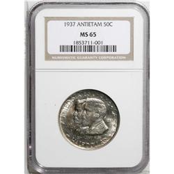 1937 50C Antietam MS65 NGC. Patches of violet patina a 
