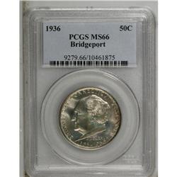 1936 50C Bridgeport MS66 PCGS. Fully struck with shimm 