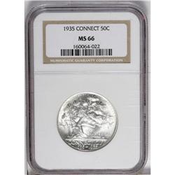 1935 50C Connecticut MS66 NGC. Both sides are well-pre 