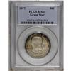 Image 3 : 1922 50C Grant with Star MS64 PCGS. One of the key var 