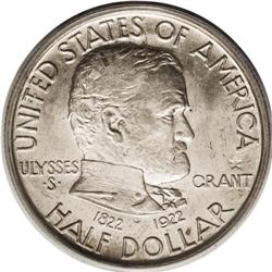 1922 50C Grant with Star MS66 PCGS. Ex: Richard Jewell 