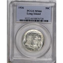 1936 50C Long Island MS66 PCGS. Nicely struck and larg 