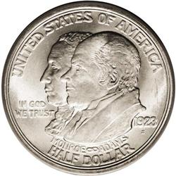 1923-S 50C Monroe MS65 PCGS. This fully brilliant Gem 