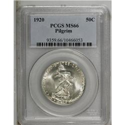 1920 50C Pilgrim MS66 PCGS. Well struck with glistenin 
