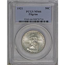 1921 50C Pilgrim MS66 PCGS. Aside from a few tiny spot 