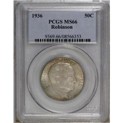 1936 50C Robinson MS66 PCGS. Lustrous with well-define 
