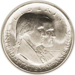 1926 50C Sesquicentennial MS65 NGC. Well struck with e 