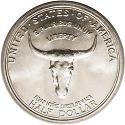 1935 50C Spanish Trail MS67 PCGS. This satiny and well 