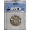 Image 1 : 1927 50C Vermont MS65 ANACS. A nicely struck Gem with 