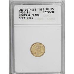 1904 G$1 Lewis and Clark--Scratched--ANACS. Uncirculat 