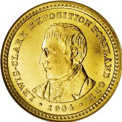 1904 G$1 Lewis and Clark MS63 NGC. This flashy, semi-p 