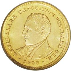 1905 G$1 Lewis and Clark MS63 PCGS. Clearly possessing 