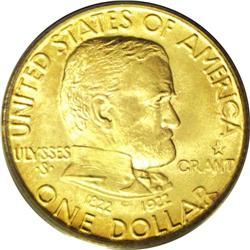 1922 G$1 Grant with Star MS66 PCGS. The Grant commemor 