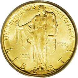 1926 $2 1/2 Sesquicentennial MS65 PCGS. While near-Gem 