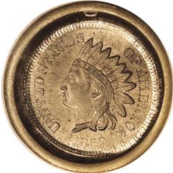 1859 1C Indian Cent--Deep Obverse Die Cap--MS64 PCGS. 