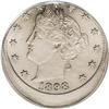 Image 1 : 1898 5C Liberty Nickel--Struck 15% Off Center--MS64 PC 