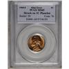 Image 1 : 1968-S 5C Nickel--Struck on 1C Planchet--MS65 PCGS. 