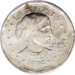 1999-P SBA$ Anthony Dollar--Broadstruck Out of Collar- 