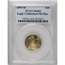 1999-W G$10 Quarter-Ounce Gold Eagle--Unfinished Proof 