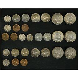 An Uncertified 1949 Double Mint Set. An originally and 