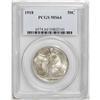 Image 1 : 1918 50C MS64 PCGS. Smoke-gray with a few dark toning 