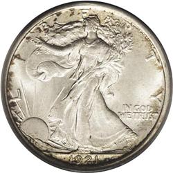 1921 50C MS65 PCGS. Nearly a quarter-million pieces we 