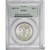 Image 3 : 1921-D 50C MS64 PCGS. The satiny, brilliant surfaces a 