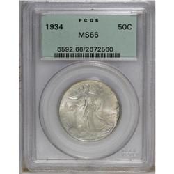 1934 50C MS66 PCGS. This issue marks a turning point f 