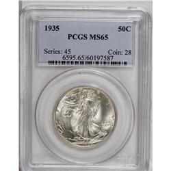 1935 50C MS65 PCGS. A lustrous and nicely struck Gem t 