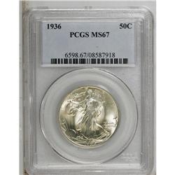 1936 50C MS67 PCGS. A solid strike and pleasing luster 
