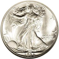 1936-D 50C MS67 NGC. Thick mint frost covers each side 
