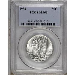 1938 50C MS66 PCGS. A lustrous and essentially untoned 