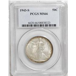 1943-S 50C MS66 PCGS. This is a special coin, with a u 
