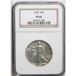 1938 50C PR66 NGC. The moderately reflective surfaces 