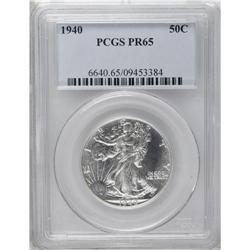 1940 50C PR65 PCGS. A shining Gem, one of just 11,279 