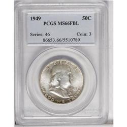 1949 50C MS66 Full Bell Lines PCGS. Speckled lavender 