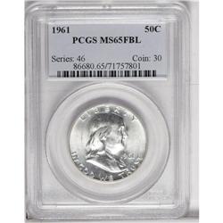 1961 50C MS65 Full Bell Lines PCGS. A mere trace of go 