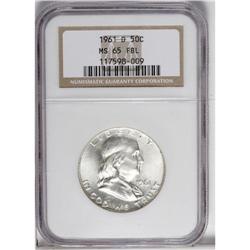 1961-D 50C MS65 Full Bell Lines NGC. Well struck and f 