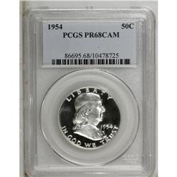 1954 50C PR68 Cameo PCGS. The devices are nicely frost 