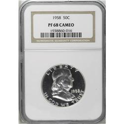 1958 50C PR68 Cameo NGC. A brilliant example with appr 