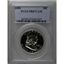 1959 50C PR67 Cameo PCGS. A flashy, scintillating exam 