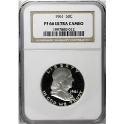1961 50C PR66 Deep Cameo NGC. Deeply reflective with h 
