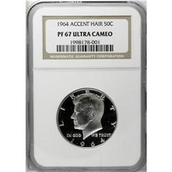 1964 50C Accented Hair PR67 Deep Cameo NGC. A thorough 