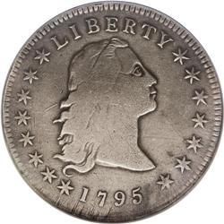 1795 S$1 Flowing Hair, Three Leaves--Repaired, Whizzed 