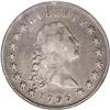 1795 S$1 Flowing Hair, Three Leaves, Silver Plug--Repa 