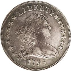 1796 S$1 Large Date, Small Letters XF40 ANACS. B-5, BB 