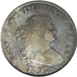 1797 S$1 10x6 Stars--Scratched--ANACS. VF30 Details. B 