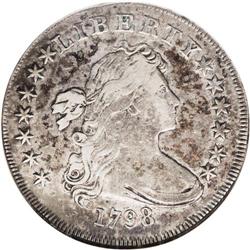 1798 S$1 Large Eagle VF30 NGC. B-9, BB-121, R.5. A dif 