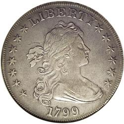 1799 S$1 --Cleaned--ANACS. XF40 Details. B-10, BB-163, 