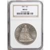Image 3 : 1841 S$1 MS63 NGC. From a mintage of 173,000 pieces co 